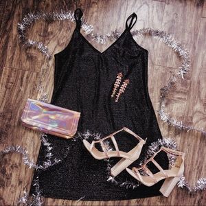 Brandy Melville sparkly Black Dress